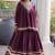 Wine Kora Cotton Chaniya Choli - Free Size 