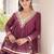 Wine Kora Cotton Chaniya Choli - Free Size 