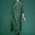 Floral Embroidered Zari Pleated Liva Kurta With Trousers & Dupatta