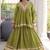 Green Kora Cotton Chaniya Choli - Free Size 