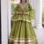 Green Kora Cotton Chaniya Choli - Free Size 