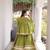 Green Kora Cotton Chaniya Choli - Free Size 