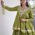Green Kora Cotton Chaniya Choli - Free Size 