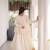 Off White Kora Cotton Chaniya Choli - Free Size 