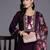 Ethnic Motifs Embroidered Straight Thread Work Kurta With Trousers & Dupatta