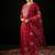 Round Neck Floral Embroidered Straight Kurta with Trouser & Dupatta