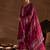 Maroon Ethnic Motifs Embroidered Thread Work Kurta with Trousers & Dupatta