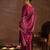 Maroon Ethnic Motifs Embroidered Thread Work Kurta with Trousers & Dupatta