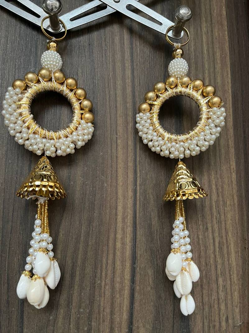 traditional moti chudi tassel door hanging for home decor pack of 2