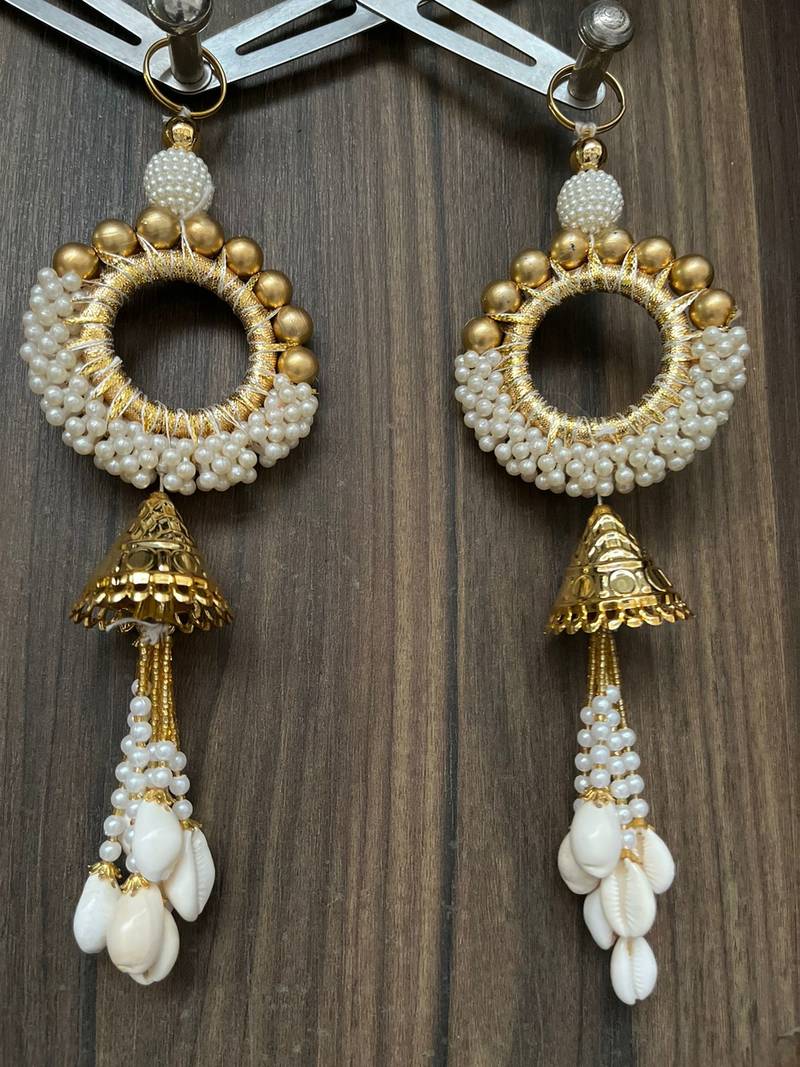 traditional moti chudi tassel door hanging for home decor pack of 2