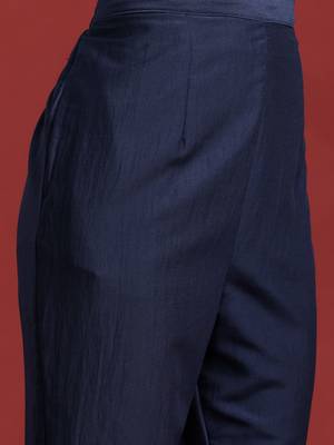 Yoke Design Thread Work Kurta With Trousers & Dupatta 3
