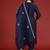 Yoke Design Thread Work Kurta With Trousers & Dupatta