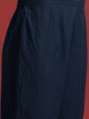 Floral Printed Pure Cotton Kurta With Trousers & Dupatta 3