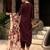 V Neck Ethnic Motifs Embroidered Regular Thread Work Kurta with Salwar & Dupatta