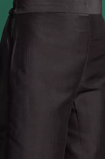 Floral Embroidered Kurta With Trousers & Dupatta