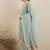 V Neck Floral Printed Mirror Work Pure Cotton Kurta with Trouser & Dupatta