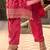 Floral Embroidered Regular Thread Work Straight Kurta with Trousers & Dupatta