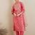 Printed Regular Kurta with Trousers & Dupatta
