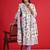 floral printed thread work  cotton kurta with trouser & dupatta