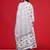 floral printed thread work  cotton kurta with trouser & dupatta