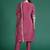 Floral Embroidered Thread Work Kurta with Trousers & Dupatta