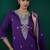 Floral Embroidered Straight Kurta With Trousers & Dupatta