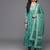 Floral Embroidered Empire Zari Pure Cotton Kurta with Trousers & Dupatta