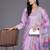 women floral embroidered regular  cotton kurta with trousers & dupatta
