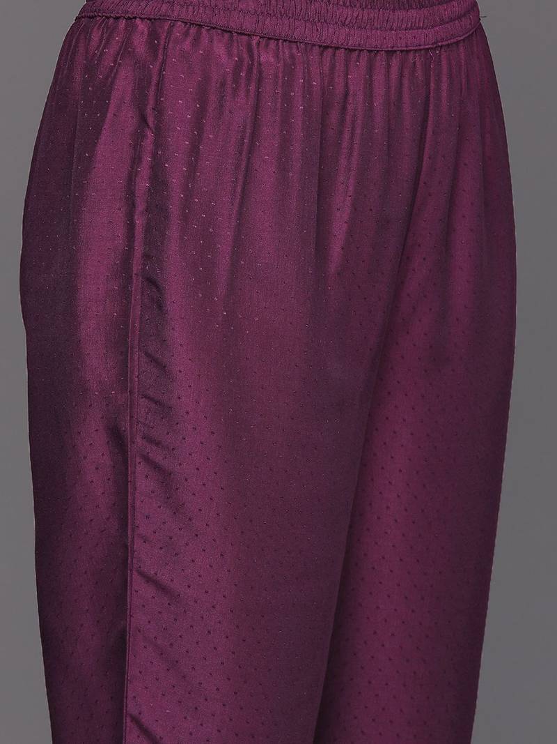 Women Yoke Design Empire Sequinned Kurta with Trousers & Dupatta