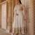 Daisy ivory embroidered silk chanderi anarkali set