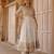 Daisy ivory embroidered silk chanderi anarkali set
