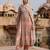 Pink embroidered silk chanderi anarkali set