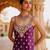 Deep purple embroidered silk chanderi gharara set