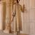 Gold embroidered silk tissue long chauga set