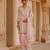 Pink embroidered silk chanderi kurta set