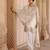 Daisy ivory embroidered silk chanderi kurta set