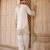 Daisy ivory embroidered silk chanderi kurta set