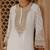 Daisy ivory embroidered silk chanderi kurta set