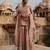 Pink embroidered silk chanderi sharara set