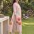 Women Floral Printed Regular Linen Kurta with Trousers & With Dupatta