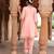 Pink embroidered silk chanderi anarkali set