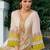 Floral Embroidered Mirror Work Straight Kurta With Trousers & Dupatta
