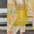Floral Embroidered Mirror Work Straight Kurta With Trousers & Dupatta