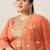 Plus Size Embroidered Regular Gotta Patti Kurta with Trousers & With Dupatta