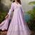 Floral Embroidered Pure Cotton Anarkali Kurta With Trousers & Dupatta