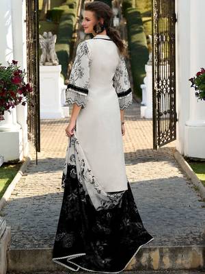 Women Floral Printed Regular Pure Cotton Kurta with Trousers & With Dupatta 4
