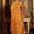 Floral Yoke Design Pleated Thread Work Anarkali Kurta With Trousers & Dupatta