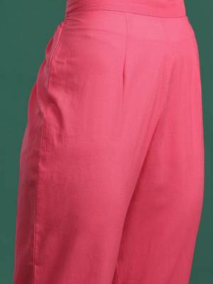 Ethnic Motifs Pure Cotton Kurta with Trousers & Dupatta 4