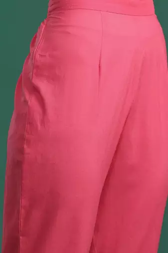 Ethnic Motifs Pure Cotton Kurta with Trousers & Dupatta