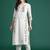 Floral Embroidered Pure Cotton Kurta with Trousers